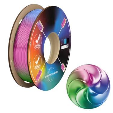 Imagem de Filamento PLA 1,75 mm, carretel de filamento de impressora 3D de 200 g, alta precisão dimensional +/- 0,02 mm, material de impressão sem emaranhados compatível com a maioria das impressoras FDM