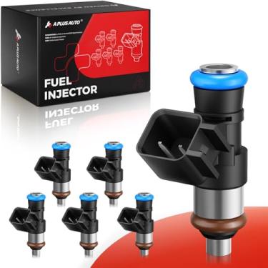 Imagem de A Plus Auto Conjunto de 6 injetores de combustível, compatível com Ford Edge Flex Fusion Taurus X, LincoIn MKS MKT MKX MKZ, Mazda 6, Mazda CX-9, Mercury Sable-V6 3.5L 3.7L, Gas, peça de substituição