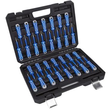 Imagem de Luocute Kit de Ferramentas de Remoção de Terminal Elétrico, Conjunto Separador de Conector Extrator de Pino Automotivo Com Alças de Borracha Antiderrapante para Substituição para a