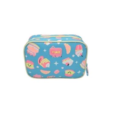 Imagem de Necessaire Media Confeitaria Mágica Cor Azul CÃ:copyright:u Puket