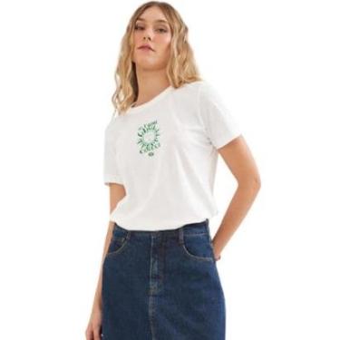 Imagem de Blusa Colcci Estampa Je T'Aime Off Shell Feminina-Feminino