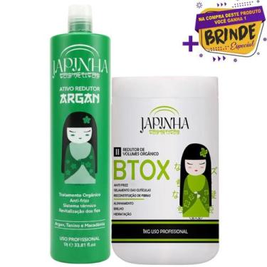 Imagem de Kit Japinha Shampoo + B'tox Orgânica 1Kg Original! - Japinha Cosmético
