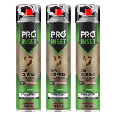 Imagem de 3 Mata Cupim E Broca Pro Inset Fácil Aplicação Madeira 350ml - Proinse