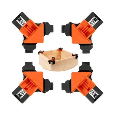 Imagem de Grampos De Madeira Ajustáveis Em Ângulo Reto 4PCS, Clipe De Fixação De