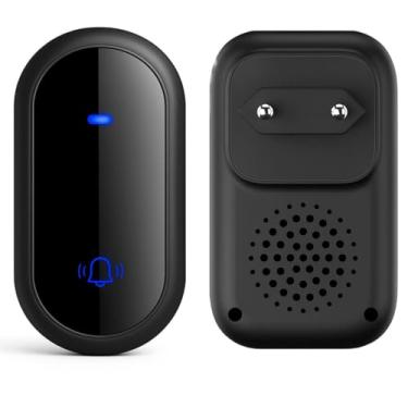 Imagem de Campainha Auto Alimentada Sem Fio e Sem Bateria com 38 Melodias 150 Metros de Alcance Otima para residencia Escritório (Branca)