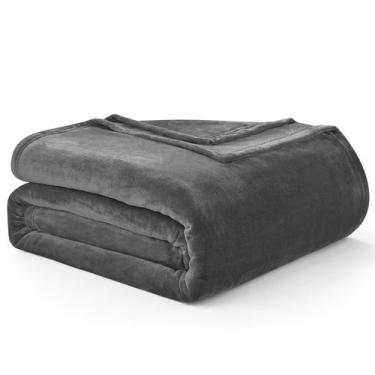 Imagem de Cobertor Hansleep Fleece King Size Charcoal Super Soft Flannel