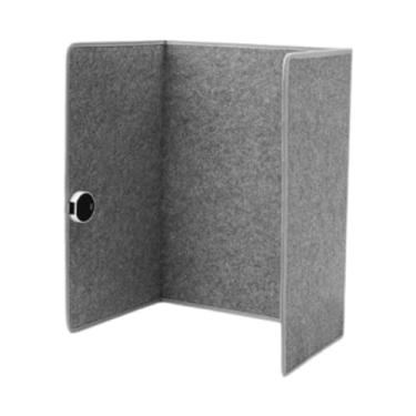 Imagem de IEUDNS Aquecedor elétrico para os pés, aquecedor para usar embaixo da mesa, dispositivo pessoal com 3 lados e 5 níveis de aquecimento para aquecimento no, Cinza