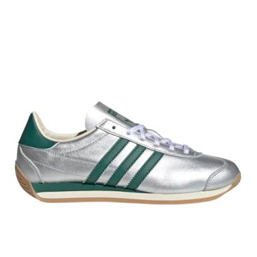 Imagem de Adidas Originals Country Casual - Feminino (IE8412, Prata Metálico/Verde Colegiado/Branco Creme), Prata metálico/verde universitário/branco creme, 37
