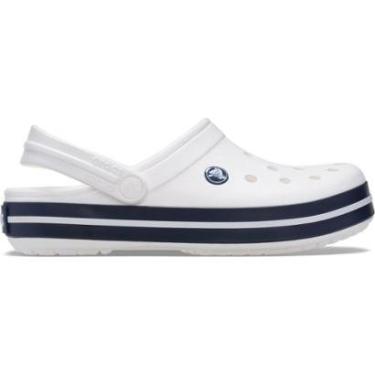 Imagem de Sandália Crocs Crocband Clog K White/Navy-Unissex