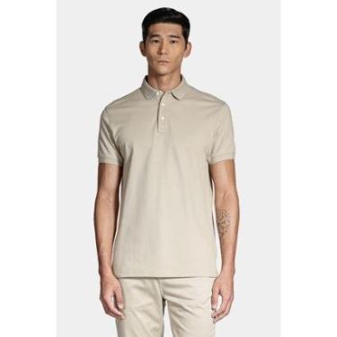 Imagem de Polo Aramis Shirt Mercerized Cotton Piquet Amendoa-Masculino