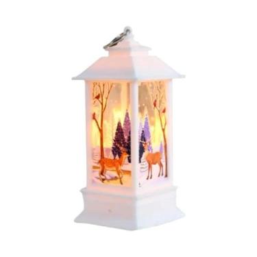 Imagem de Luminária De Natal Em Forma De Boneco De Neve, Pequena Decoração De Me