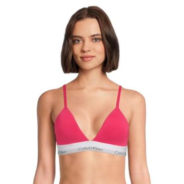 Imagem de Calvin Klein Sutiã feminino de algodão modal levemente forrado, rosa, M