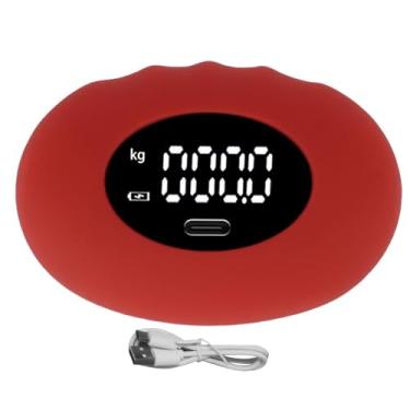 Imagem de Fabater Instrutor de Testador de Força de Preensão Manual, Dinamômetro Eletrônico Recarregável de até 396 Lb Com Maca Exercitadora de Dedo para Academia Em Casa, Equipamento de Treino para (KG)