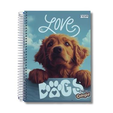 Imagem de Caderno Universitário 240 Folhas Espiral Capa Dura Capa Animal Pets Cute (Cachorro/Gato) – Espiral – Linha Escolar – Anotações, Escola, Faculdade e Escritório (Linha Premium). (Cachorro 3)