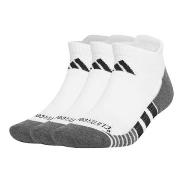 Imagem de Kit Meia Adidas Casual Sport Cano Curto - 3 Pares, Branco, 37/39