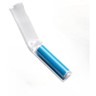 Imagem de Rolo Adesivo Removedor Tira Pelos Roupa Mini Rolinho Lavavel