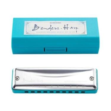 Imagem de Harmônica Blues D a E F G Bb Eb Com 10 Furos E 20 Tons Para Iniciantes