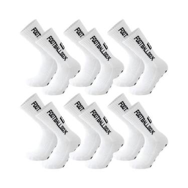 Imagem de Meias Unissex Antiderrapantes Para Treino, 6 Pares, Para Futebol, Basq