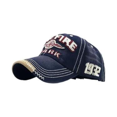 Imagem de Boné De Beisebol Unissex De Algodão Com Letras Bordadas E Estampadas, 