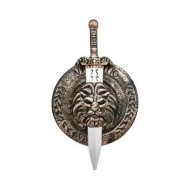 Imagem de Fantasia De Guerreiro Romano Medieval Masculina Para Adultos, Fantasia