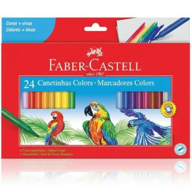 Imagem de Canetinha Hidrocor 24 Cores Faber-Castell - Faber-Castell
