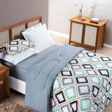 Imagem de Edredom King Dupla Face Quality Malha 100% Algodão 1 Peça Cor Harmony