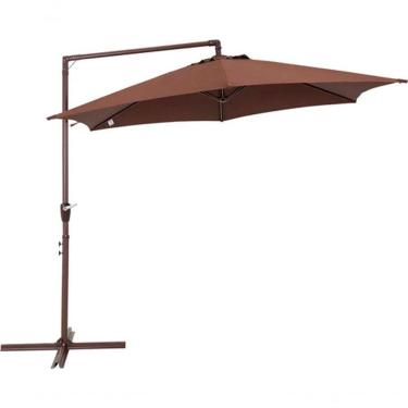 Imagem de Ombrelone Veneza Suspenso 3mts Deck Piscina Jardim Bel Cor Marrom