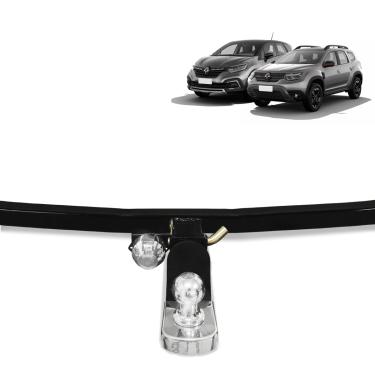 Imagem de Engate De Reboque Duster Captur 2010 a 2026 Rabicho Removivel 1000 kg