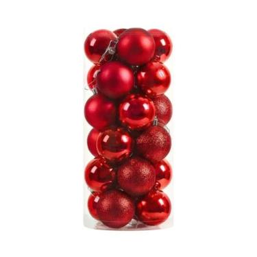 Imagem de Bolas De Natal De 6CM, 24 Peças, Enfeites Pendurados Para Decoração De