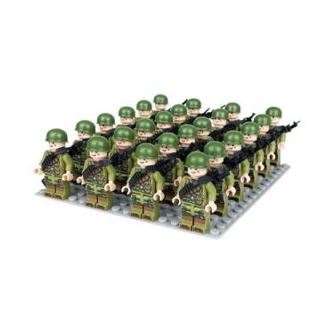 Imagem de Brinquedos De Blocos De Montar Em Forma De Bonecos Humanoides Miniatur