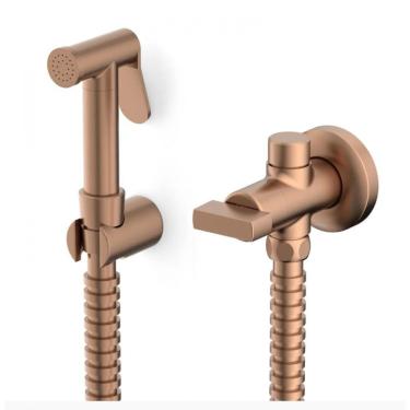 Imagem de Ducha Higiênica Com Derivação Flow Red Gold Matte Celite