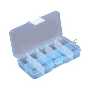 Imagem de Caixa Organizadora De Unhas De Camada Dupla Retangular Para Ferramenta