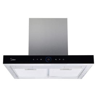 Imagem de Coifa de Parede Midea 60cm com 03 Velocidades, Smart Pro Touch Inox e Preto - MH60M77AT22MW