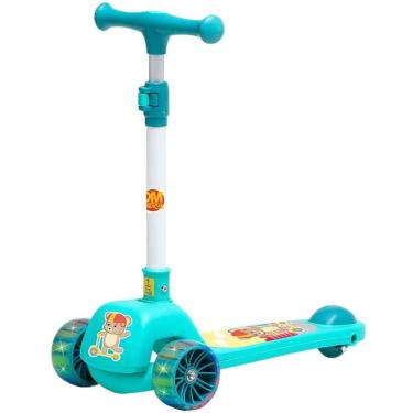 Imagem de Patinete Infantil Fofo com LUZ Azul DM TOYS