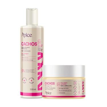 Imagem de Kit Gelatina 300ml e Manteiga 2 em 1 Cachos - Apice