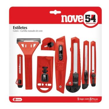 Imagem de JOGO DE ESTILETES c 8 pecas Blister - NOVE54
