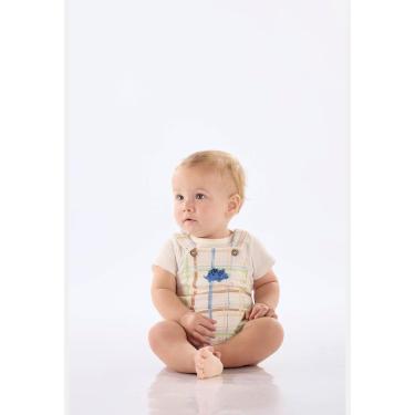 Imagem de Conjunto Jardineira e Body Suedine Up Baby-Masculino
