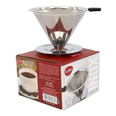 Imagem de Coador Filtro Café Permanente Aço Inox 304 - Clink, COADOR-FILTRO