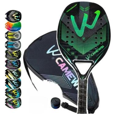 Imagem de Raquete Beach Tennis Camewin 100% Fibra De Carbono 3K