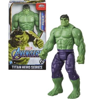 Imagem de Boneco avengers figura titan hero blast gear hulk deluxe e7475 - Hasbr
