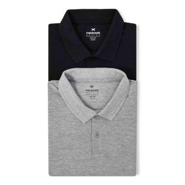 Imagem de Kit Camisas Polo Hering Básicas Masculinas 2 Peças-Masculino