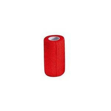 Imagem de Bandagem autoadesiva flexível vermelho 4,5mx10cm - AGROZOOTEC