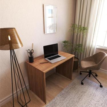 Imagem de Escrivaninha Mesa Escritório 100cmx60cm 100cm Carvalho Mel - Bramov Mó