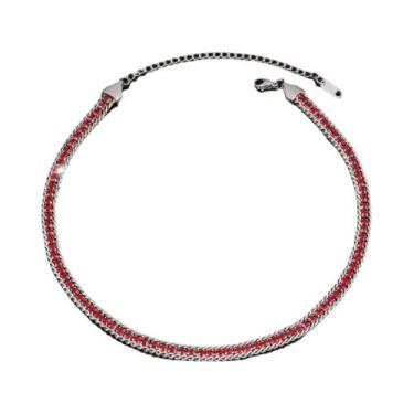 Imagem de Colar Feminino De Luxo Em Aço Inoxidável 316L Com Corrente Tennis E Zi