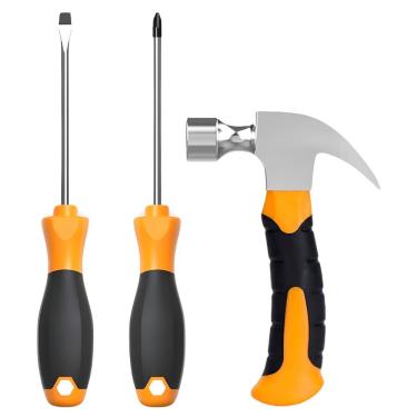 Imagem de Conjunto Kit 3 Ferramentas Compacto – Martelo E Chaves Essenciais Para Reparos Rápidos