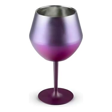 Imagem de Taça Térmica Haste Removível Isolamento 2 Em 1- 420ml – Aço Inox, Isolamento Parede Dupla roxo