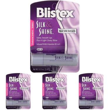 Imagem de Bálsamo protetor labial Blistex Silk & Shine SPF 15 3,7 mL (x4)