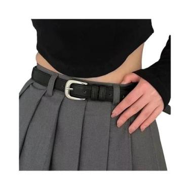 Imagem de Cinto Feminino de Couro Vintage - Estilo Casual para Verão, 105 cm, Jw