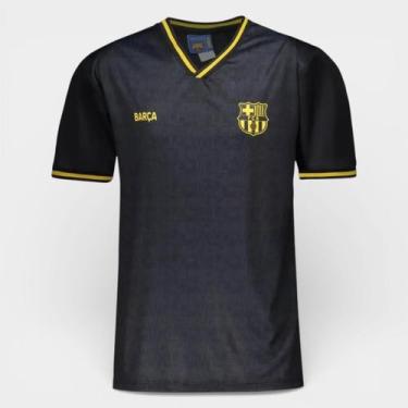 Imagem de Camiseta Infantil Barcelona Tucker Menino - Preto - 6 - Braziline, 6