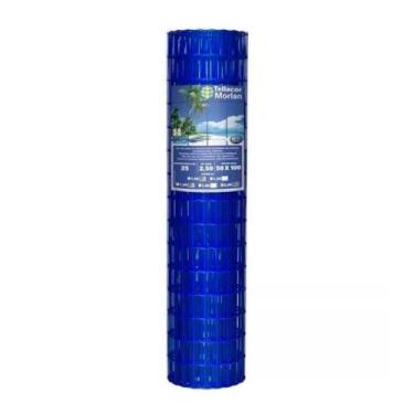 Imagem de Tela Revestida Tellacor Morlan 100 x 50mm Fio 2,50mm 2,00 x 25m Azul